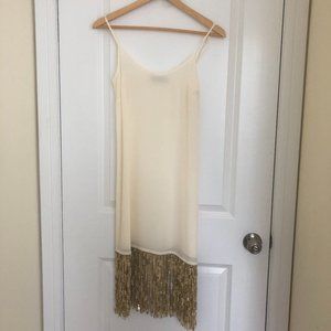 Twinset Milano Slip Dress with Gold Detail